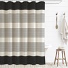 WOUVMA Black Boho Shower Curtains for Bathroom with Tassels Farmhouse