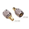 Yuelulala 4pcs SMA to UHF Male Female Adapter RF coaxial