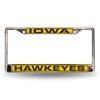Rico Iowa Hawkeyes Chrome Metal License Plate Frame Holder
