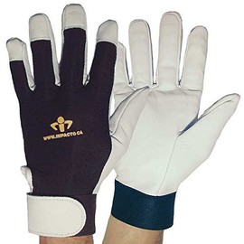 Anti-Vibration Gloves, M, Black/White, PR