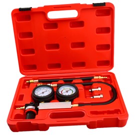 New Cylinder Dual Gauge Leakdown Tester, Engine Cylinder Leak Down Tester Kit, Professional Compression Test Set