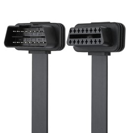 ECAROBUST obd2 Splitter 16 Pin OBD II Cable Adapter OBD2 Splitter Extension 1x Male and 1X Female Extension Cable Adapter(2FT/60CM)