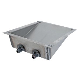 Summit Racing 290303 Fuel Tank Sump 18-Gauge Steel Weld-In Two -8 AN Male Outlet