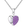 LSDesigns 40th Necklace 925 Sterling Silver Happy 40 Birthday Purple