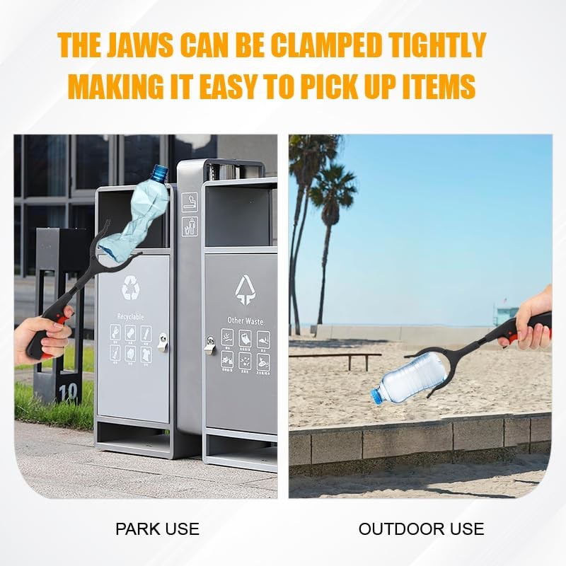 2PCS Kids Litter Pickers for Children Black Litter Pickers for
