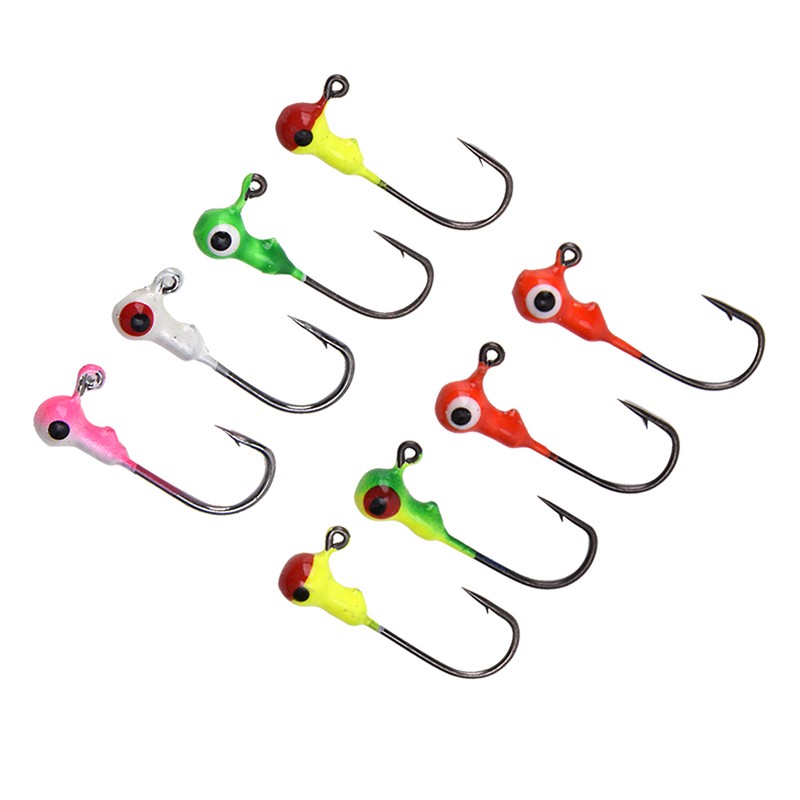 50PCS 2cm/1g Durable Metal Fishing Hooks with Sharp Barb Hook