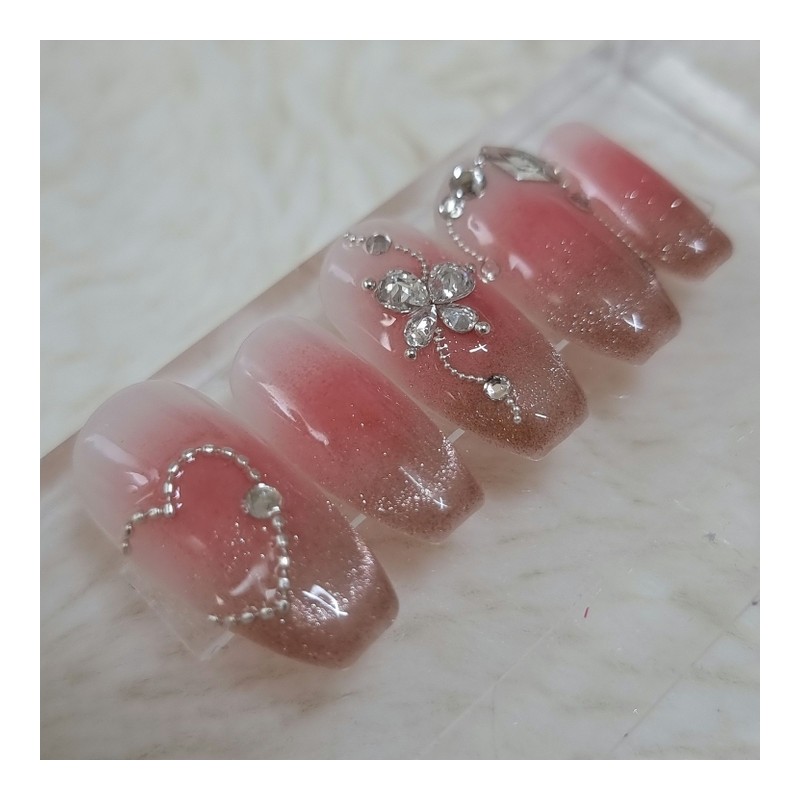 Lovely Butterfly Handmade Nail Tip Cheek Magnet - Point /