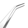 sourcingmap 2 Pcs 5.5-Inch Stainless Steel Tweezers with Curved Pointed
