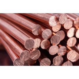 Saturn C14500 ALLOY 145 TELLURIUM COPPER BLANK ROUND ROD (.875) 7/8" DIA X 18"