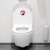 Do not throw toilet bowl sticker 6 round stickers 9.5cm