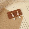 Pearl Earrings for Women,14k Gold Plated Earring Wedding Prom Earrings