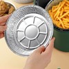 Aluminum Foil Plate Round Disposable Recyclable Containers with Straight Walls