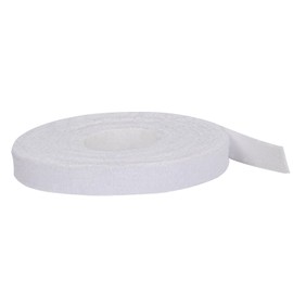 Oldhill Fastening Tapes Hook and Loop Reusable Straps Wires Cords Cable Ties - 1/2" Width, 15' x 3 Rolls (White)