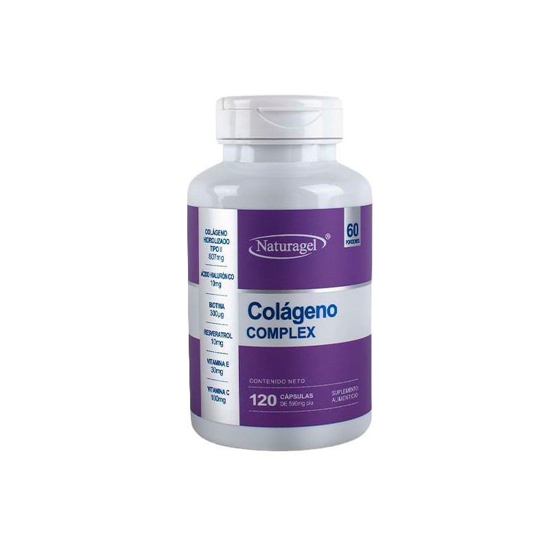 Colágeno Naturagel Complex Mujer Hidrolizado Acido Hialurónico Biotina Resveratrol Vitamina