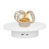White Automatic 360° Rotating Display Turntable 3KG Load Bearing Electric