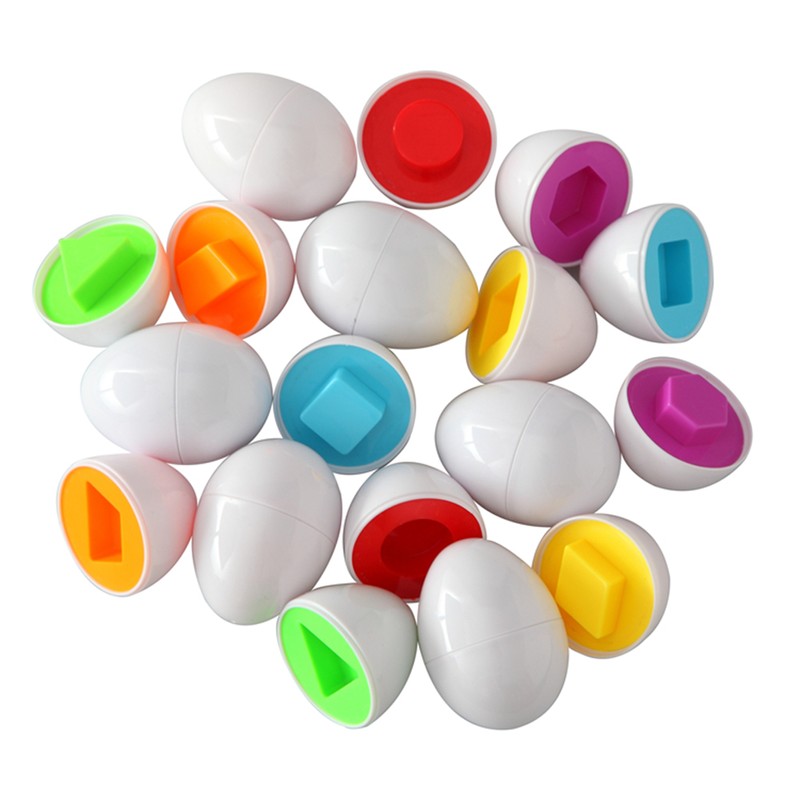 Matching Eggs Toddler Toys Color and Shape Recognition Match Toys