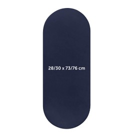 Laleni 2x Moses Basket Sheets - Soft 135gsm Cotton Travel Cot Sheets - Moses Basket - 28-30 x 76-78 cm, Dark Ocean Blue