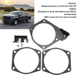 Acouto Junta de cuerpo del acelerador Soporte de Cable de Acelerador de para Automóvil Juego de Juntas de Admisión de Soporte de Cable de Acelerador de 4 Pernos 81042 para Motor LS LS2 LS3 LS6 LS7