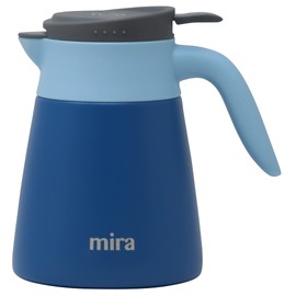 MIRA Insulated Coffee Carafe Server, Stainless Steel Vacuum Flask Coffee Dispenser, 27 oz (800 ml), Royal Blue