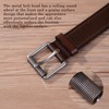 SOMSHU Men's Belt Full Grain Leather 1.6 Inch Width Casual