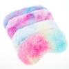 WLLHYF Pack of 4 Plush Sleeping Eye Cover Furry Sleeping