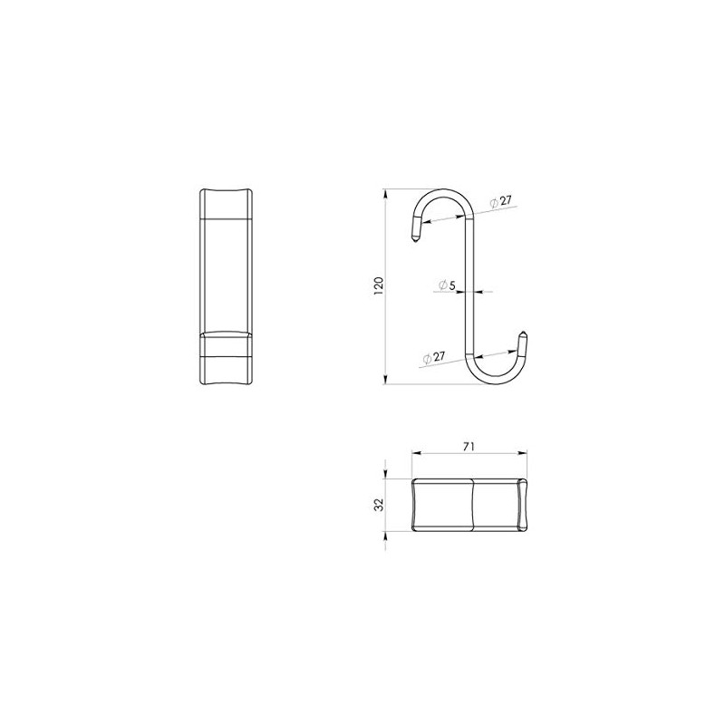 Gedy - CROCHET RADIATEUR ORANGE TRANSPARENT - Gedy - G-2025P400900