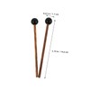 Abaodam 2 Pairs Wood Tongue Drum Mallets Percussion Sticks for