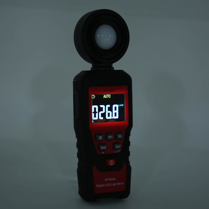 HT620L High Accuracy Portable Digital Light Illuminance Meter Photometer 0‑200000Lx