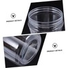 Zerodeko 1set Transparent Plastic Flower Arrangement Vases Modern Desktop Flowerpot