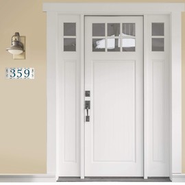 Kantu 2113030 Aragon Ceramic Tile Address Number 8, 3.5 in. x 5.5 in., Blue, Each