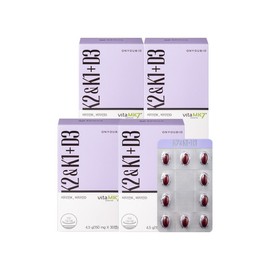 Onyu Bio Bone Health Patent TransMK-7 K2+D3 4 boxes (4 months supply) / 온유바이오 뼈 건강 특허 트랜스MK-7 K2+D3 4박스 (4개월분)