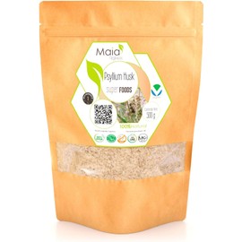 Psyllium Husk 100% Natural (Plantago ovata) (500 g) Fibra Soluble Apoyo Digestivo y Saciedad Sin Gluten Vegano
