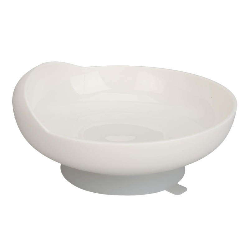 Spill Proof Scoop Plate with Anti Skid Base, Easy Food