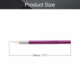 Utoolmart Purple Precision Craft Knife Hobby Knife Set for DIY Art Work Cutting 1 Handles and 5 Blades