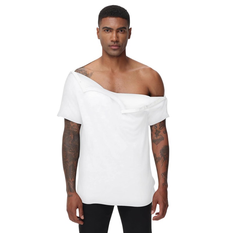 HIBOCT Post Shoulder Surgery Shirts for Men After Rotator Cuff