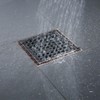 RANDOM Oil Rubbed Bronze Shower Drain Square 6 Inch Shower