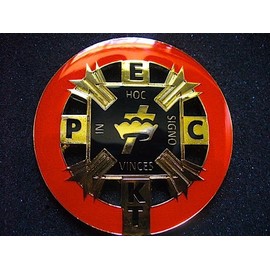 Equinox MR P.E.C Knight Templar Past Eminent Commander Heavy Alloy Car Emblem