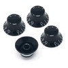 Vintage Forge Black Top Hat Bell Knobs Compatible with Gibson