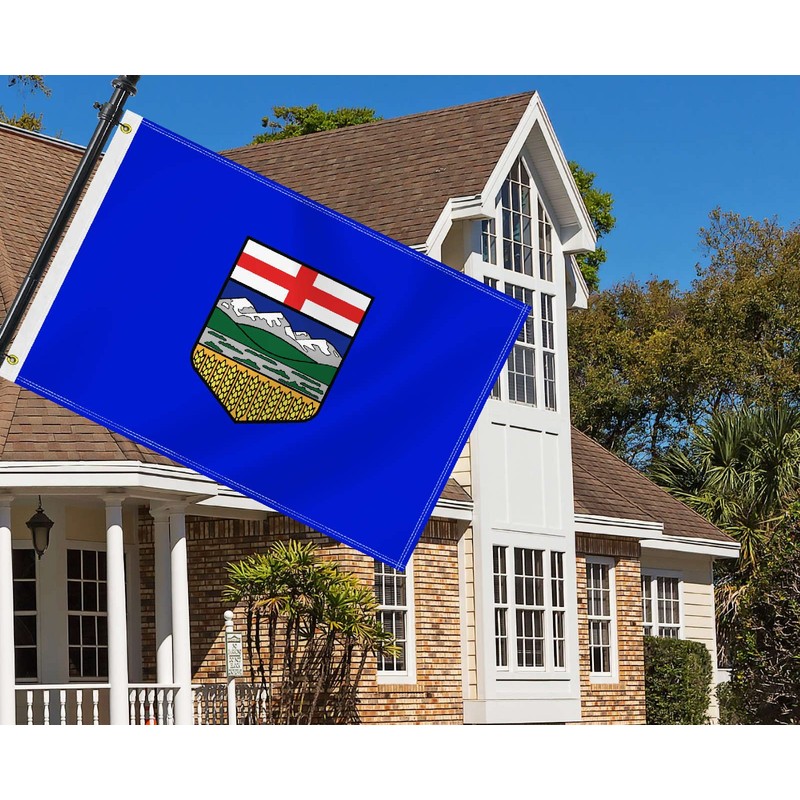 2×3 FT Alberta Flag, Medium 60×90 CM AB 100D Canada