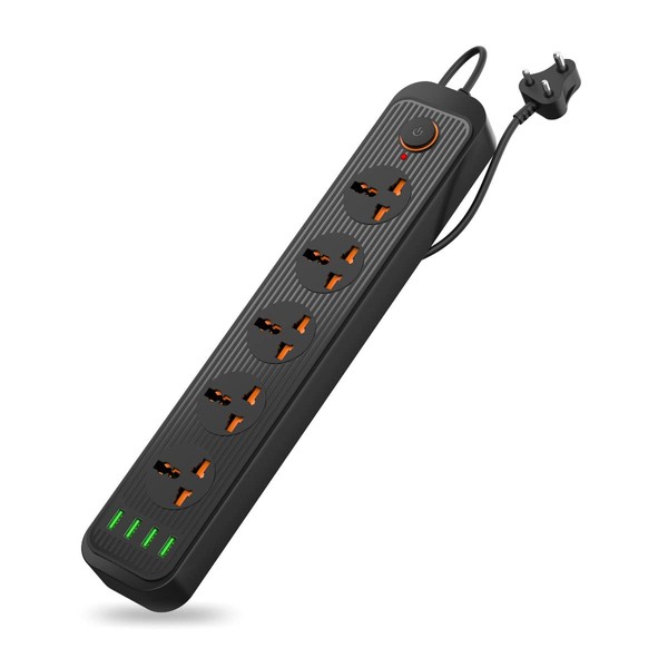 Portronics Power Plate 6 with 4 USB Port + 5