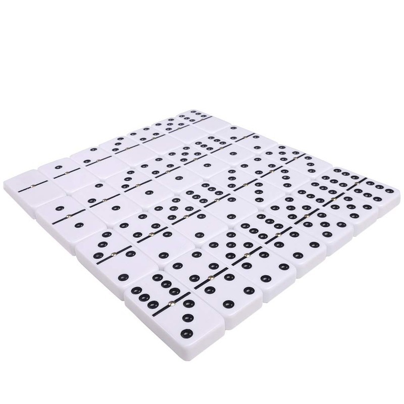 Silverman & Co. Double 6 Large White Domino Set -
