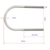 Aopin Round U Bolt 1.97"(50mm) Inside Width U Type Bolt