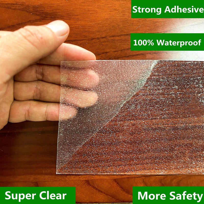 COSIMIXO 8" x 33Ft Clear Anti Slip Tape Waterprooft, Non-Slip