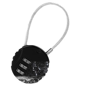 PEIYUI SU7 Pro Waterproof Combination Lock, 3 Digit Outdoor Waterproof Padlock, Sports Locker Code Luggage Trolley Snti-Theft Duitable for Foors, Boxes, and Lockers(Black)