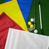KINGTOP Golf Flag 20x14 Inch - Plain White, 420D Nylon,