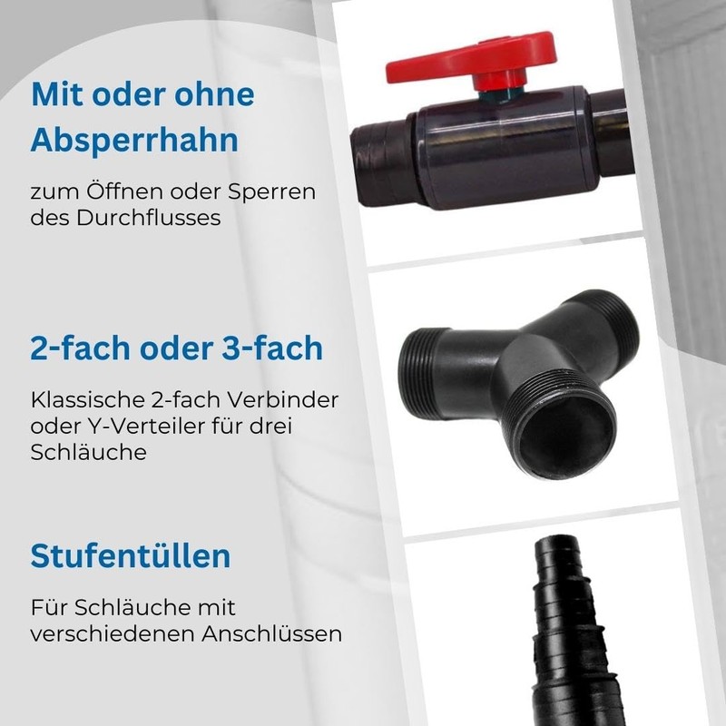 AquaOne Hose Connector CST-01 Y-Piece 20/25 mm I High-Quality Connector