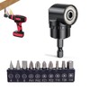 11-Piece Angle Screwdriver Set, 105° Angle Screwdriver for Cordless Screwdriver,