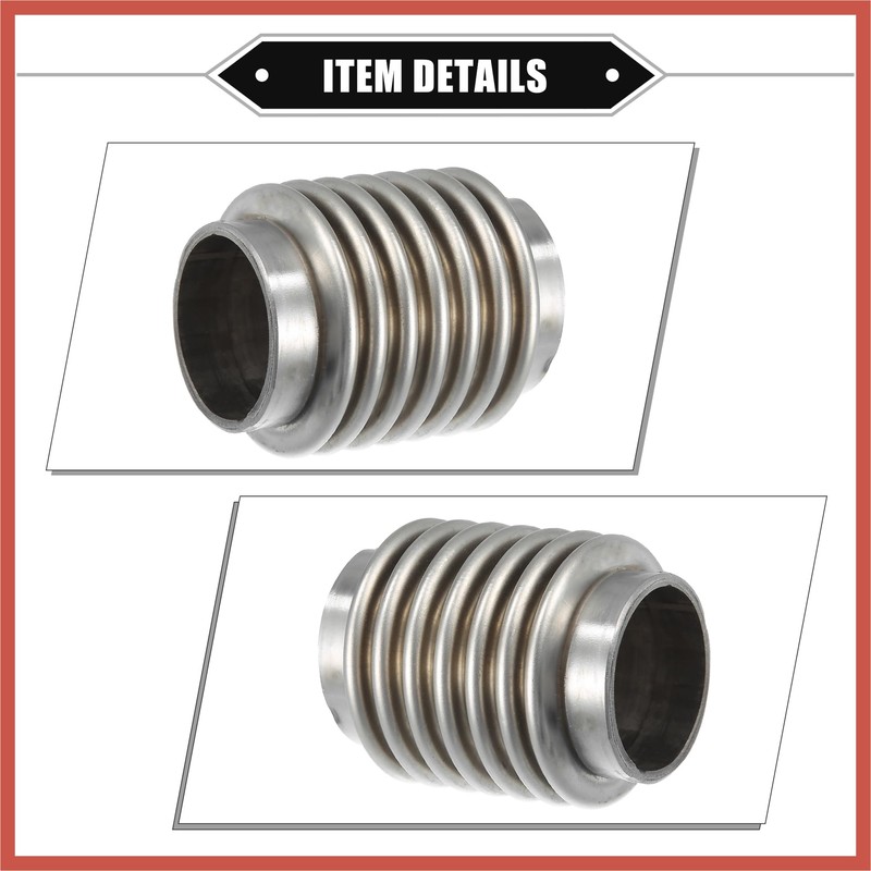 ACROPIX Car Exhaust Flexible Pipe, 38x70mm 1.5"x2.76" Exhaust Flex Connector
