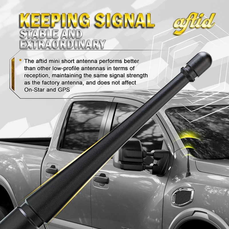 aftid Aluminum Short Antenna for 2015-2026 Challenger/Chieftain/Pursuit/Roadmaster Motorcycles Accessories -