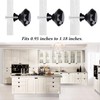 STMK 10 Pack Drawer Knobs, Drawer Pulls Black Diamond Shaped